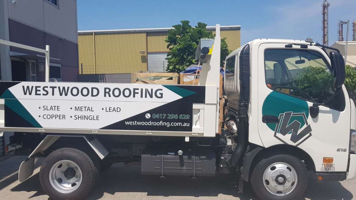 Westwood Roofing Truck Signage
