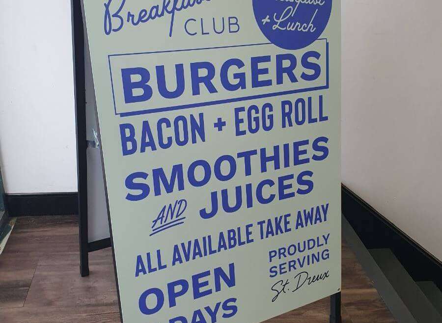 Marrickville Breakfast Club A-Frame